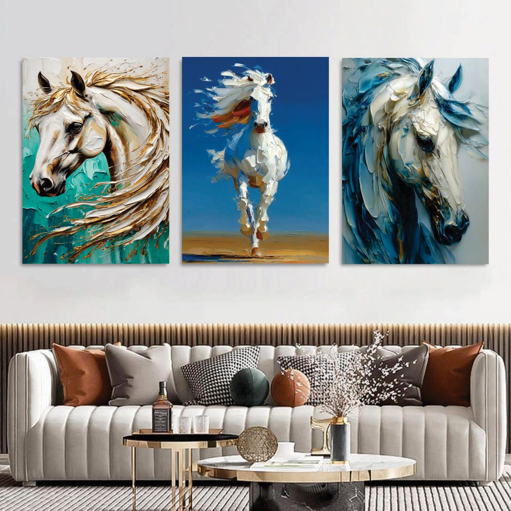 Set of 3 Premium Wall Art Photo Tiles – Modern Home Decor Sets 8x11 buy online in Pakistan