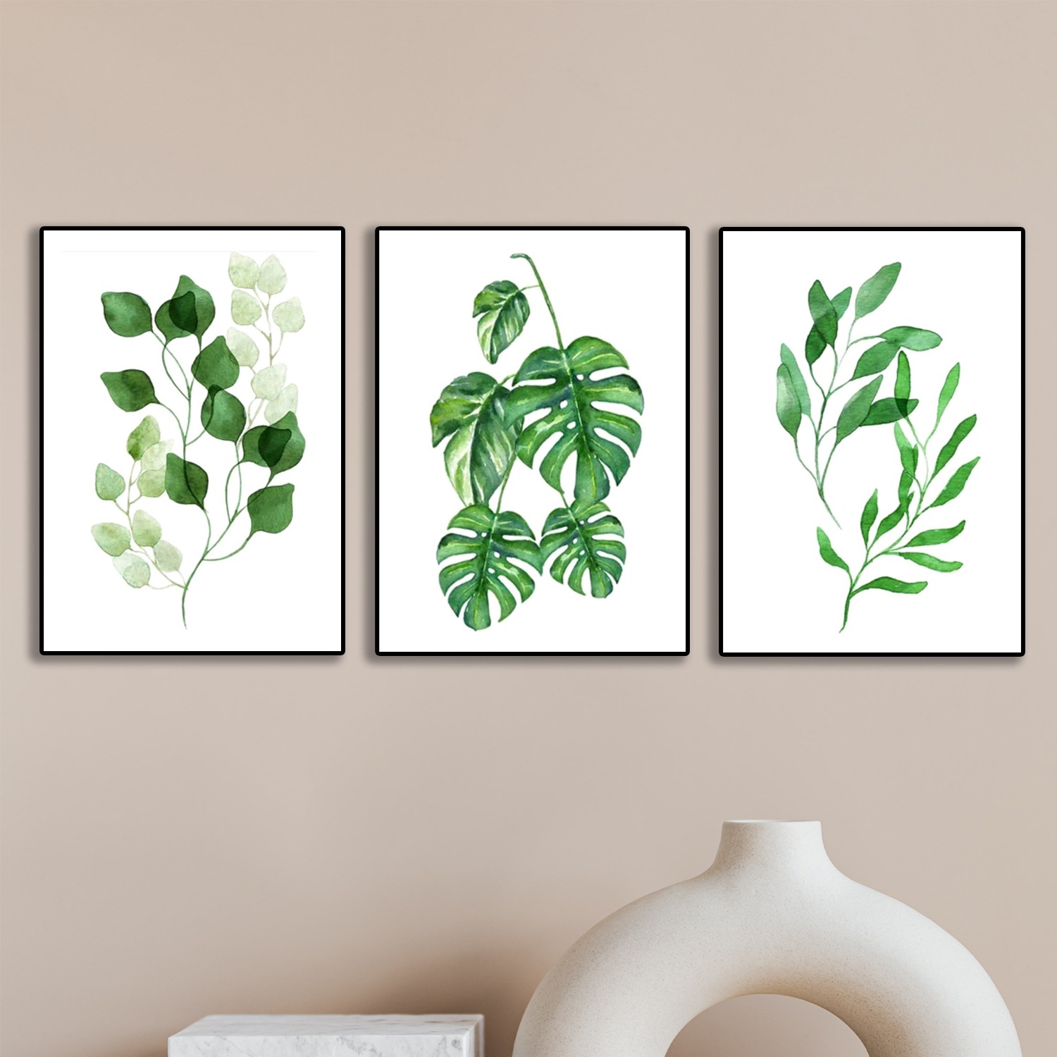 Set of 3 Premium Wall Art Photo Tiles – Modern Home Decor Sets 8x11 buy online in Pakistan