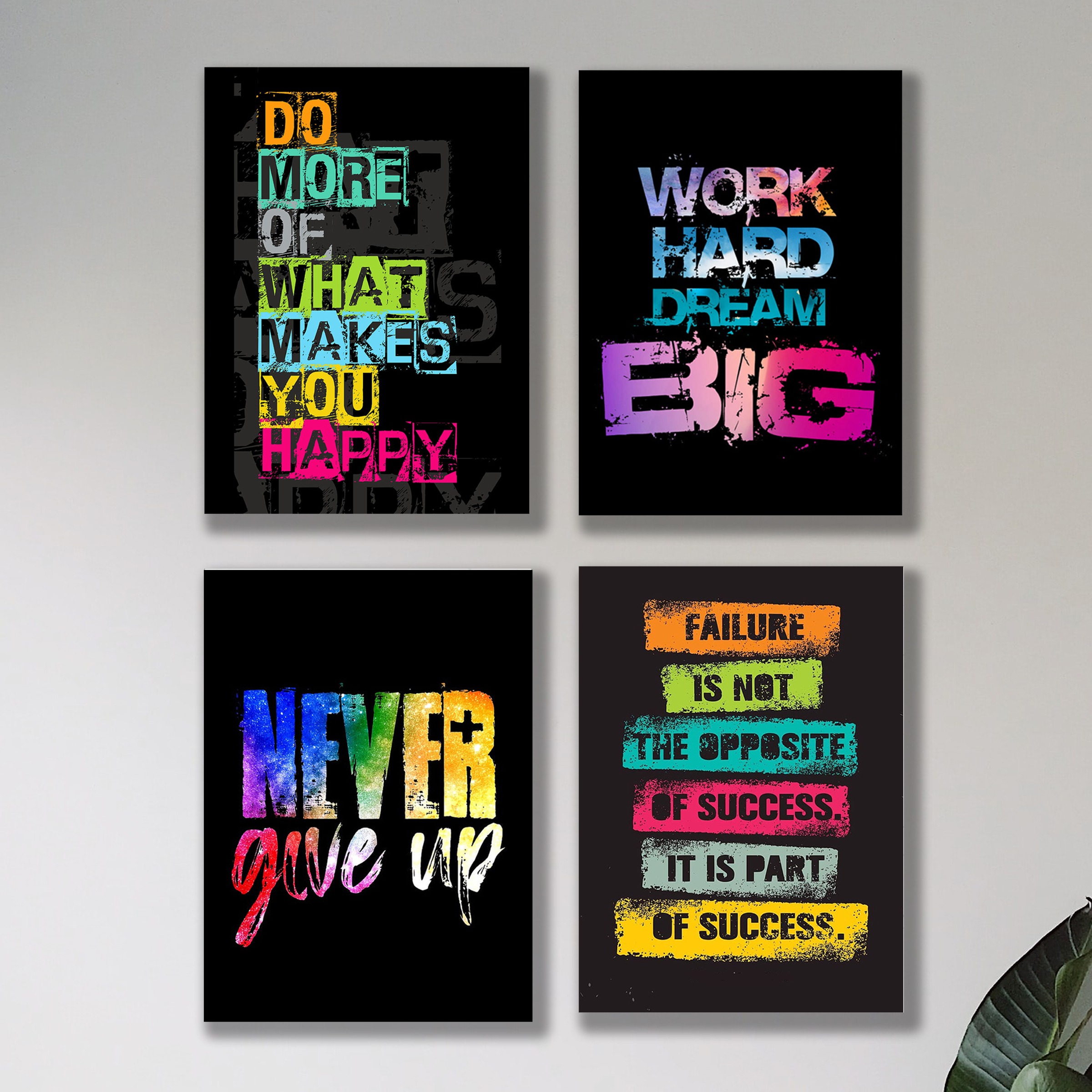 Set of 4 Premium Wall Art Photo Tiles – Modern Home Decor Sets 8x11 buy online in Pakistan
