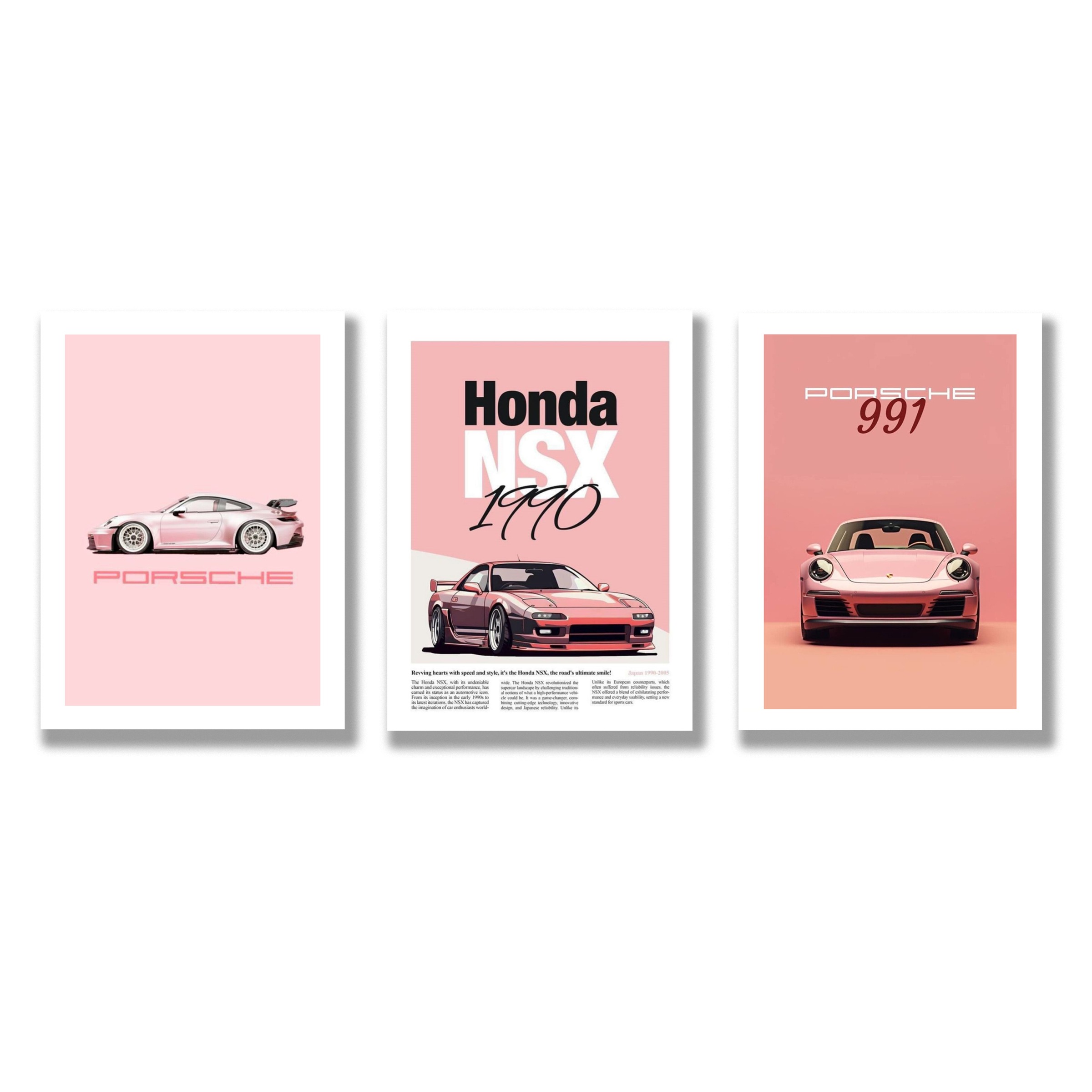 Set of 3 Premium Wall Art Photo Tiles – Modern Home Decor Sets 8x11 buy online in Pakistan