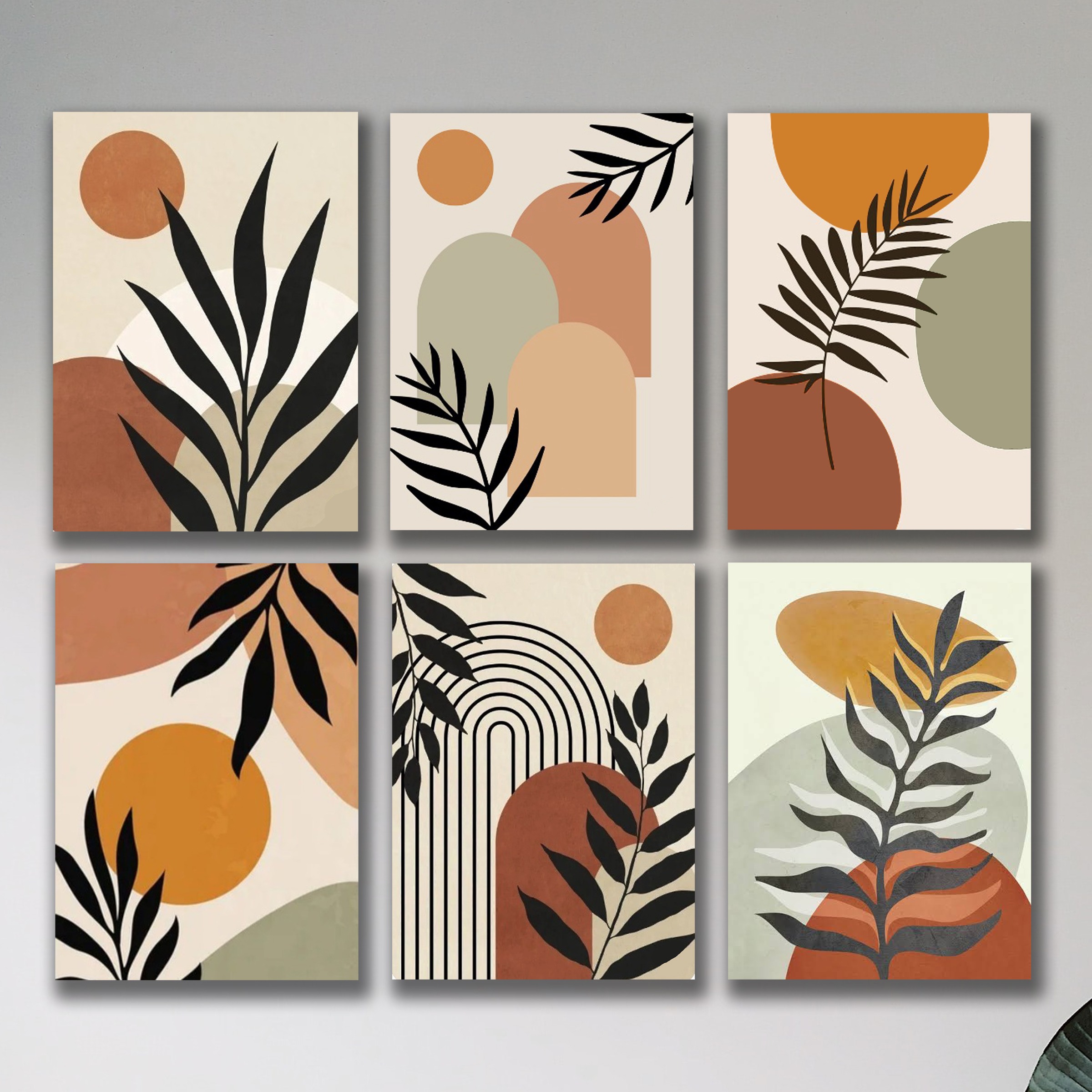 Set of 6 Premium Wall Art Photo Tiles – Modern Home Decor Sets 8x11 buy online in Pakistan