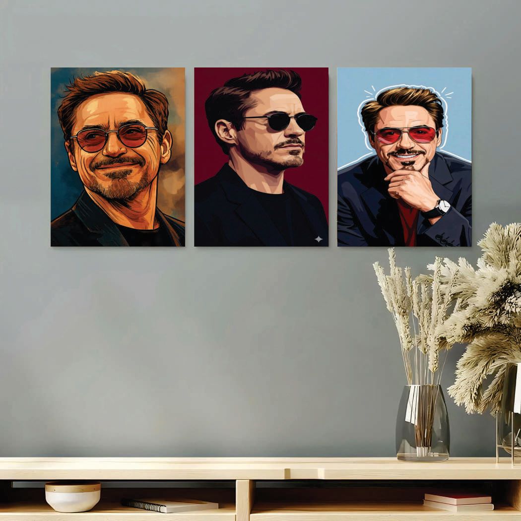Set of 3 Premium Wall Art Photo Tiles – Modern Home Decor Sets 8x11 buy online in Pakistan