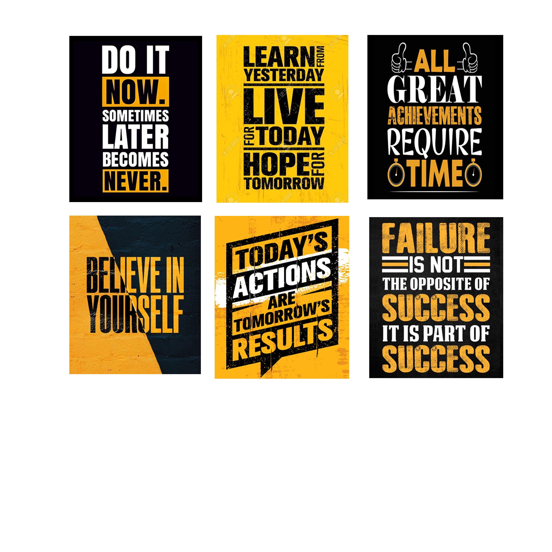 Set of 6 Premium Wall Art Photo Tiles – Modern Home Decor Sets 8x11 buy online in Pakistan