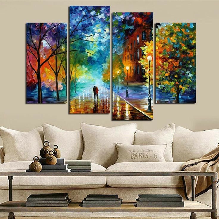 Set of 4 Decorative Wall Art Canvas Frames – Modern 4 Pcs Wall Frame Set (2pcs 8x14 Inch & 2pcs 8x16 Inch) buy online in Pakistan