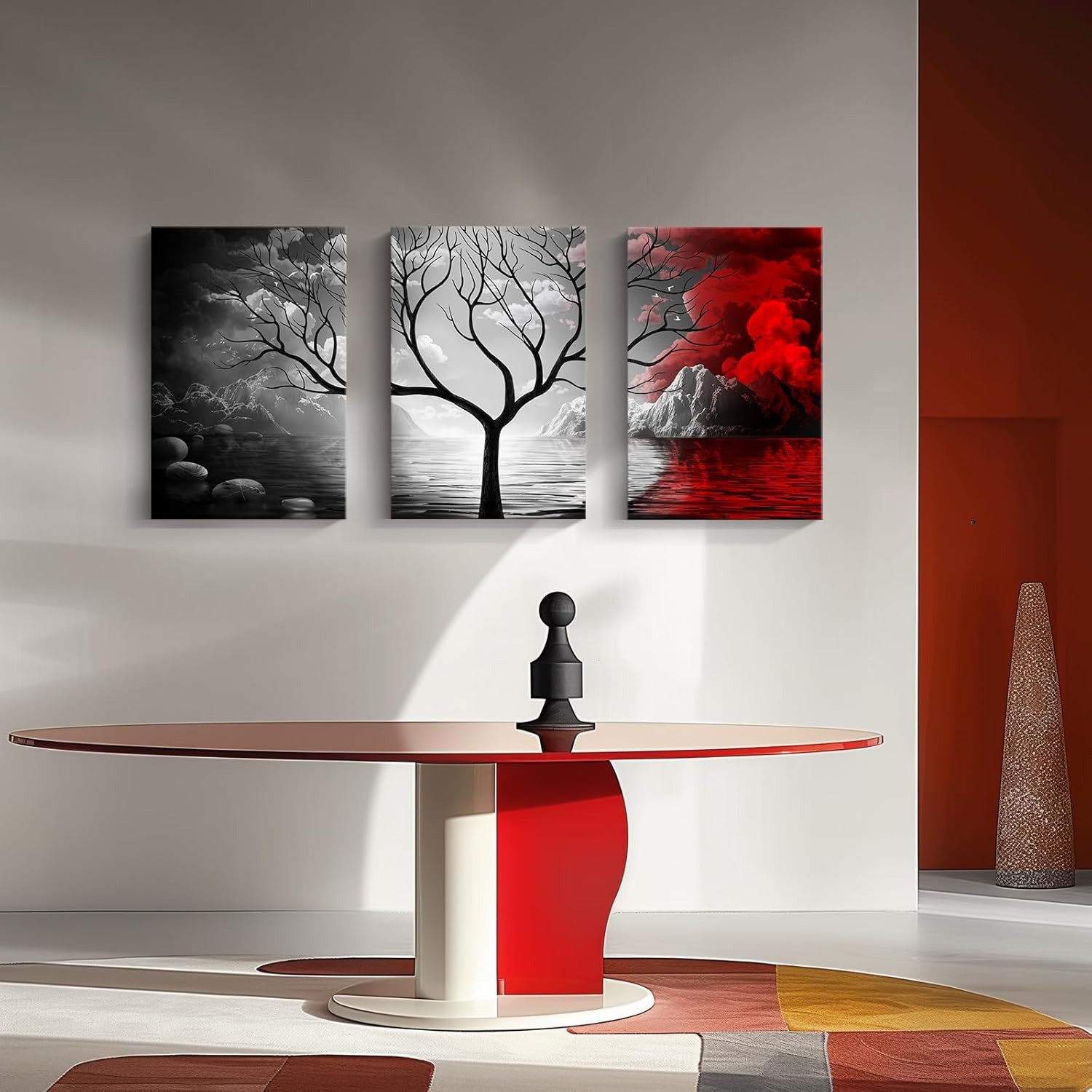 Set of 3 Premium Wall Art Photo Tiles – Modern Home Decor Sets 8x11 buy online in Pakistan