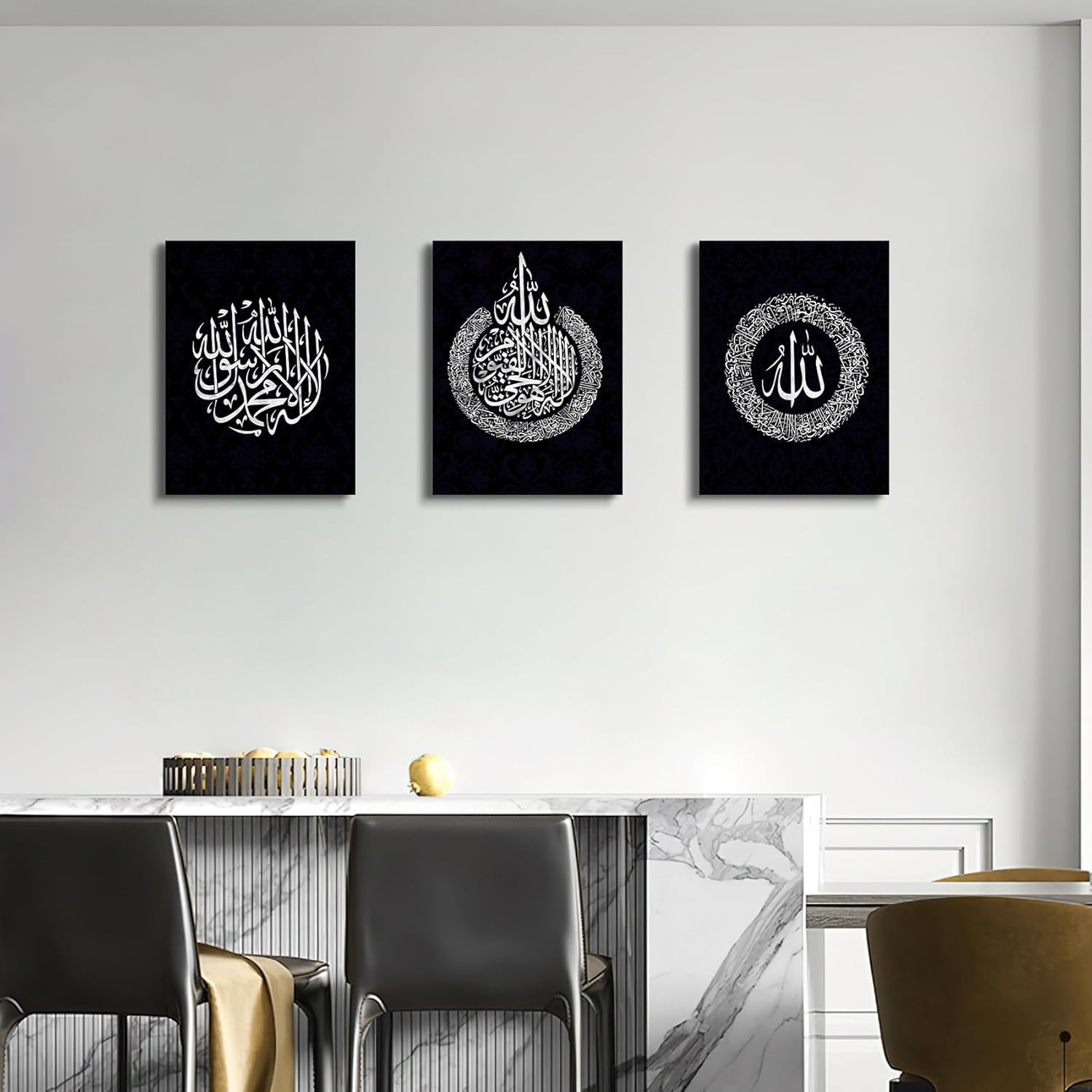 Set of 3 Premium Wall Art Photo Tiles – Modern Home Decor Sets 8x11 buy online in Pakistan