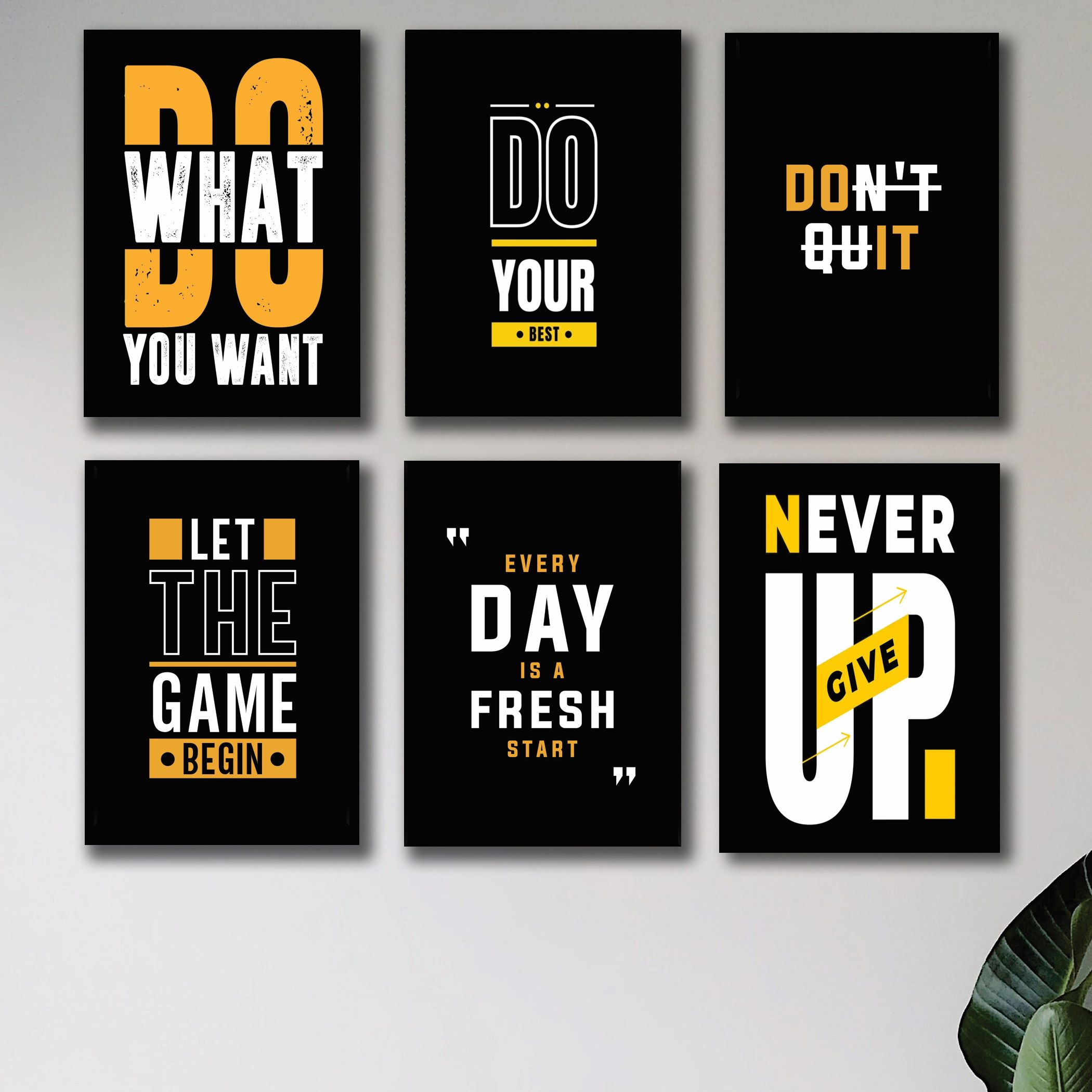 Set of 6 Premium Wall Art Photo Tiles – Modern Home Decor Sets 8x11 buy online in Pakistan