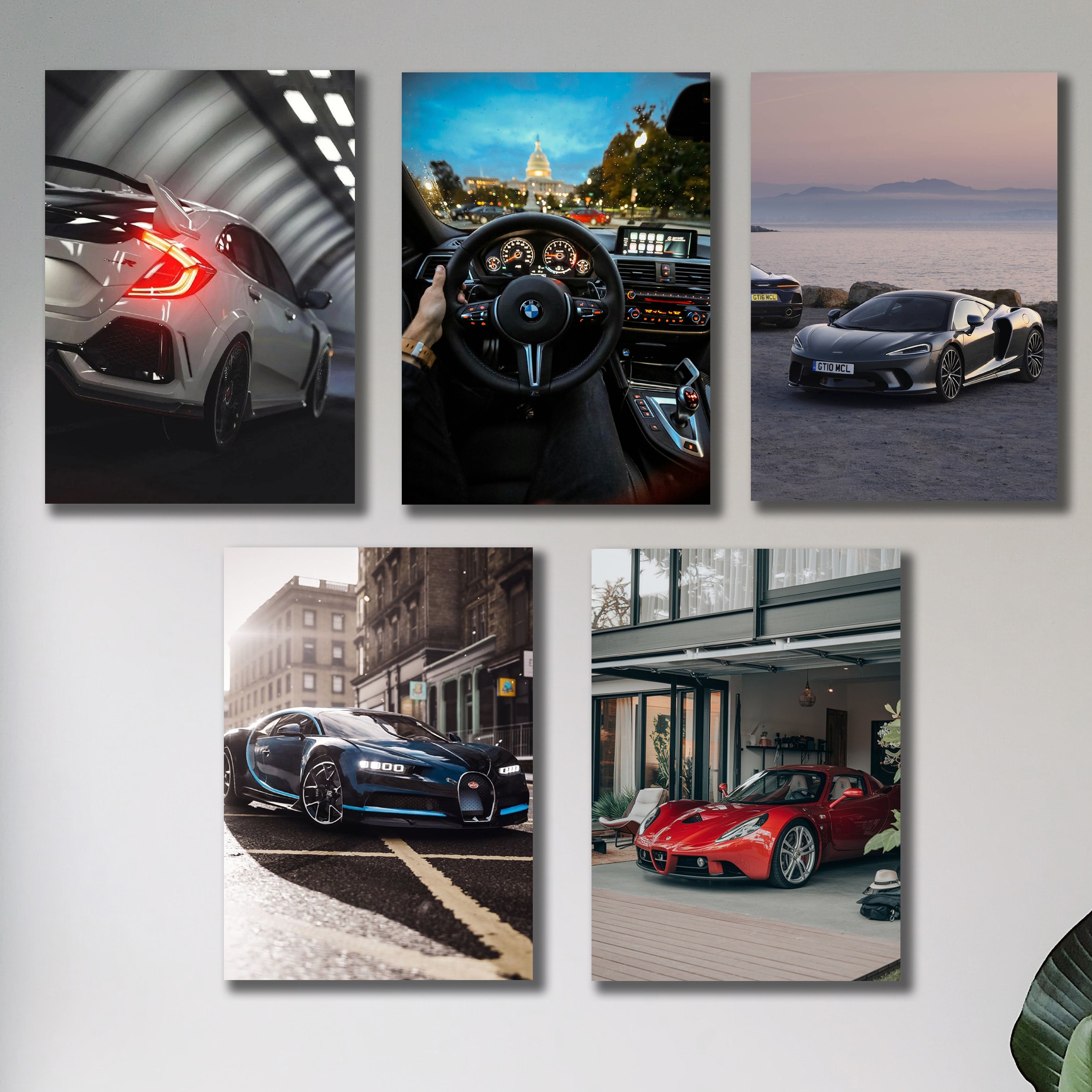 Set of 5 Premium Wall Art Photo Tiles – Modern Home Decor Sets 8x11 buy online in Pakistan