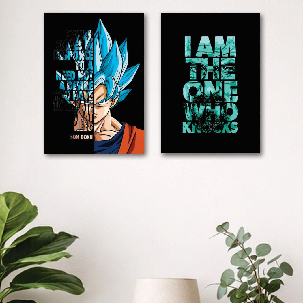 Set of 2 Premium Wall Art Photo Tiles – Modern Home Decor Sets 8x11 buy online in Pakistan