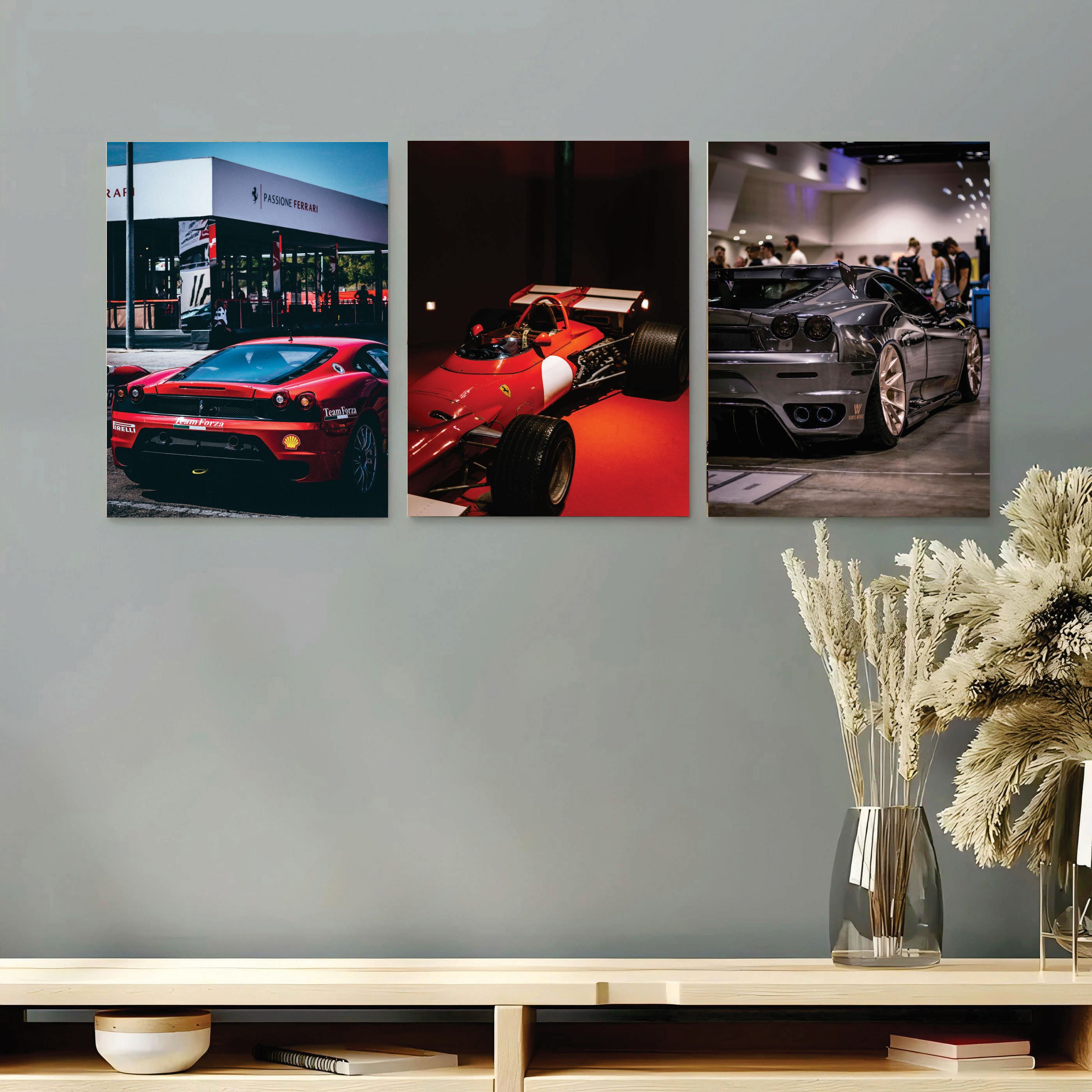 Set of 3 Premium Wall Art Photo Tiles – Modern Home Decor Sets 8x11 buy online in Pakistan