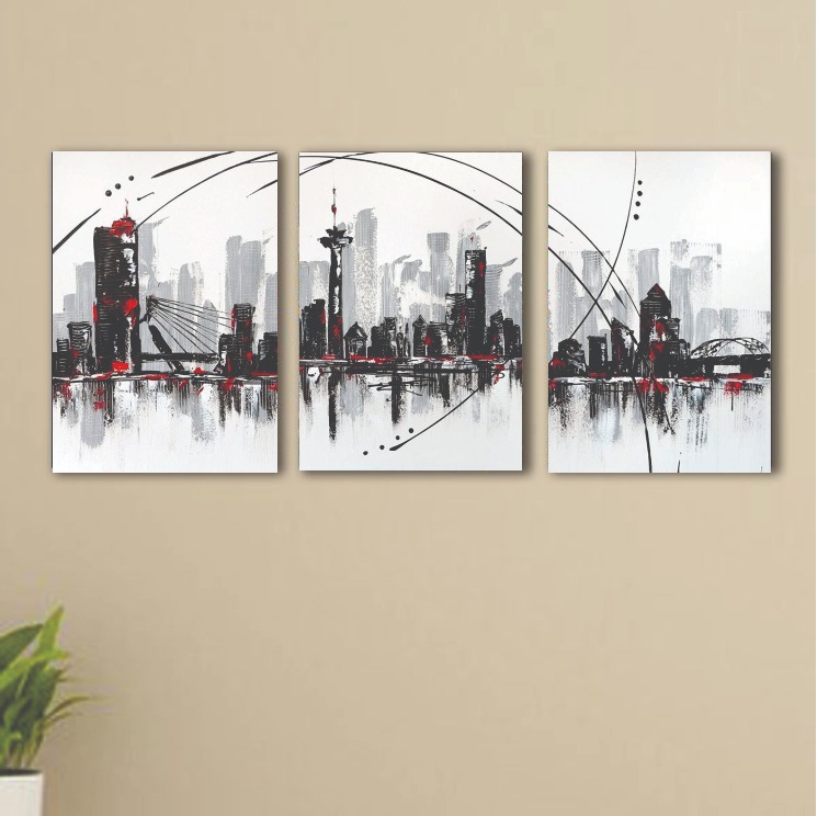Set of 3 Premium Wall Art Photo Tiles – Modern Home Decor Sets 8x11 buy online in Pakistan