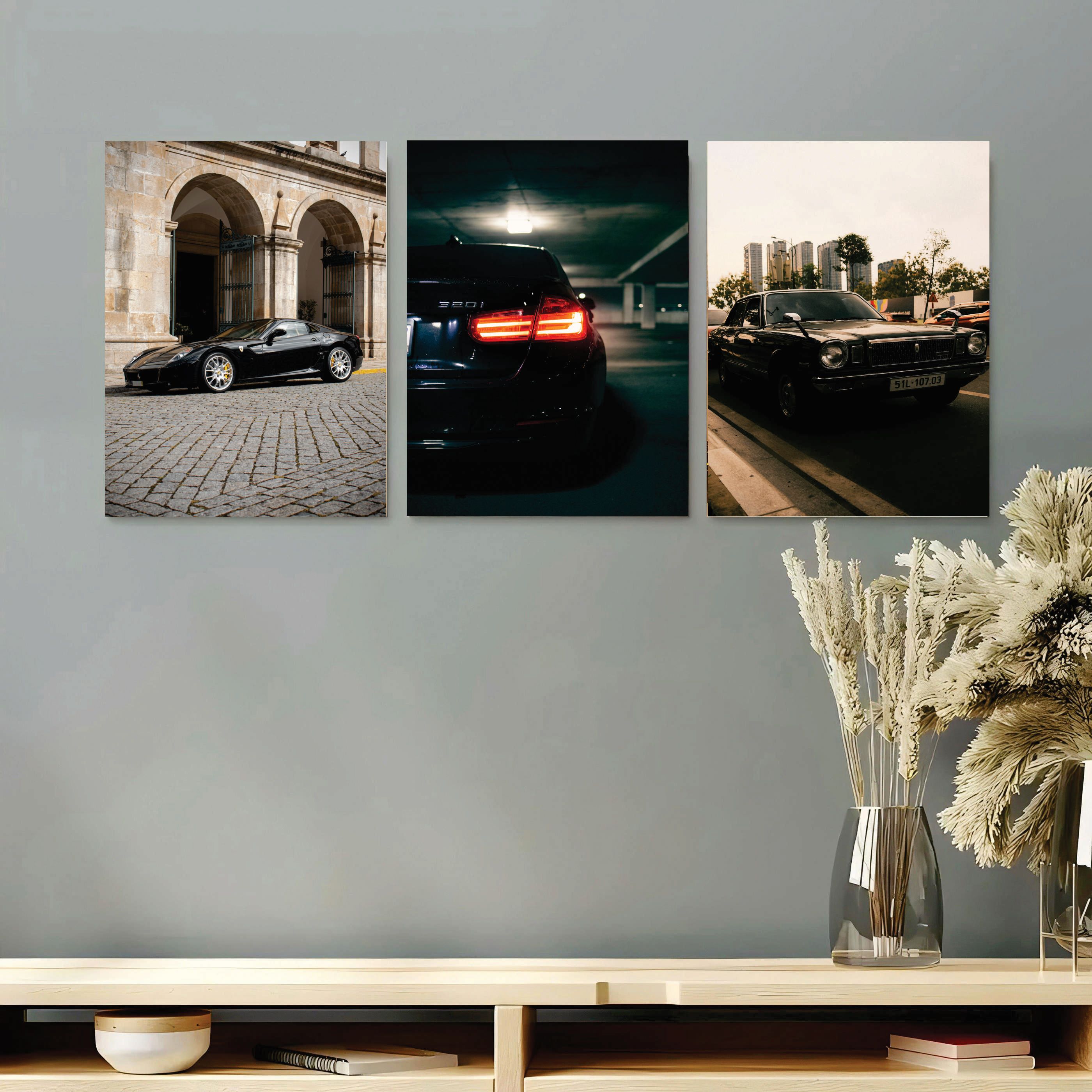 Set of 3 Premium Wall Art Photo Tiles – Modern Home Decor Sets 8x11 buy online in Pakistan