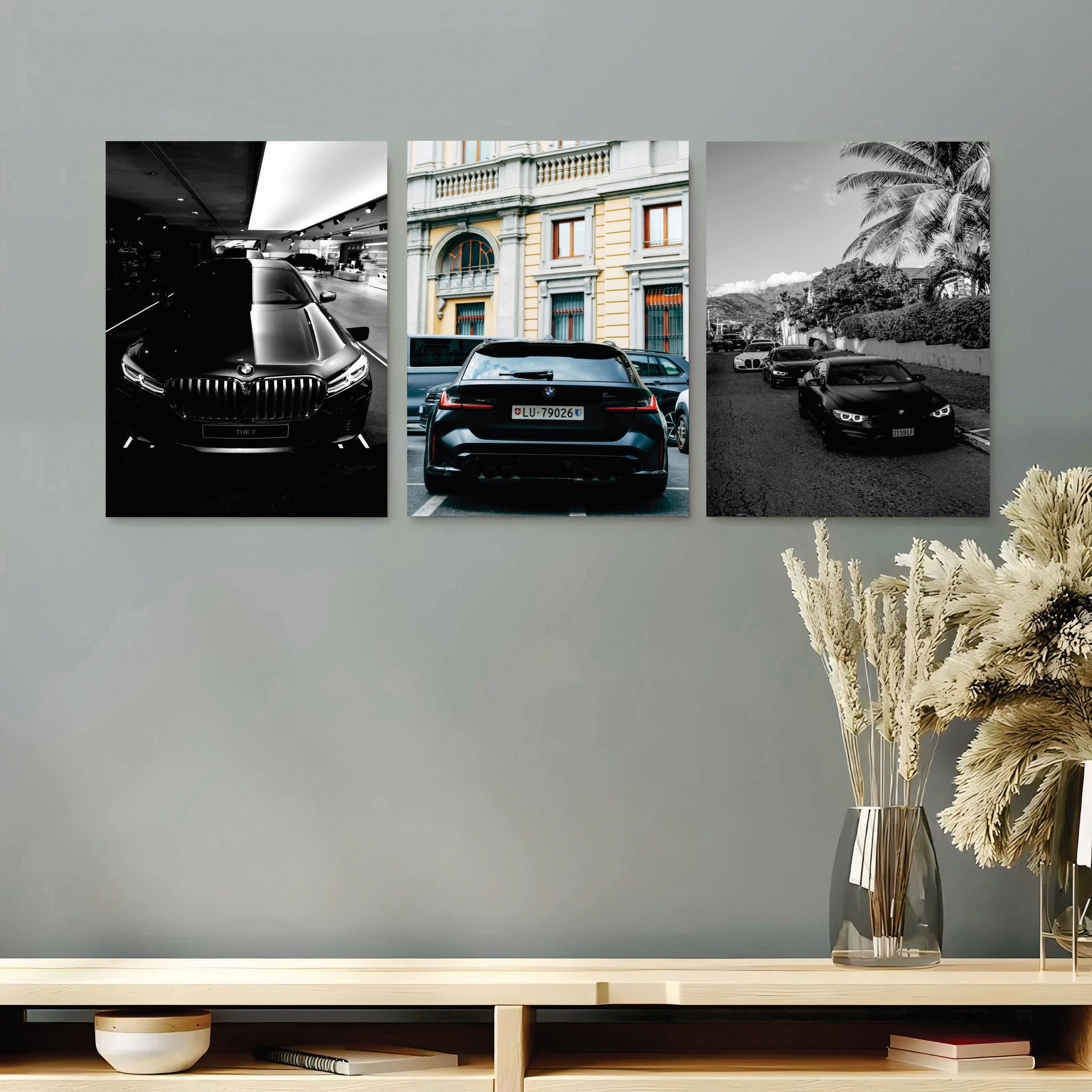 Set of 3 Premium Wall Art Photo Tiles – Modern Home Decor Sets 8x11 buy online in Pakistan
