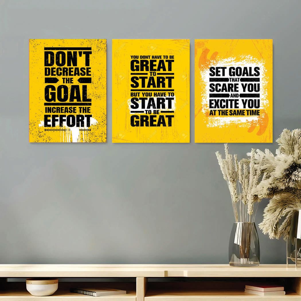 Set of 3 Premium Wall Art Photo Tiles – Modern Home Decor Sets 8x11 buy online in Pakistan