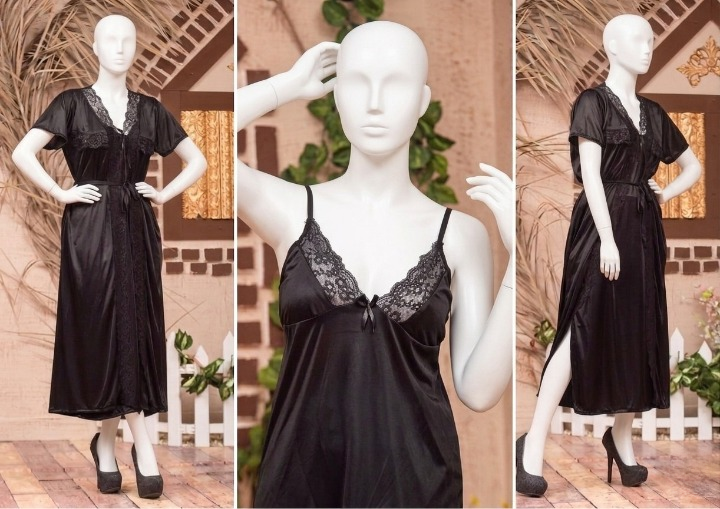 2 PCs Silk Splendor Satin Nightwear Set - Buy Online in Pakistan at Zenbu Store