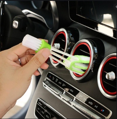 2-in-1 Car Air Conditioning Vent Cleaning Brush - Multi-Functional Microfiber Detailing Tool buy online in Pakistan