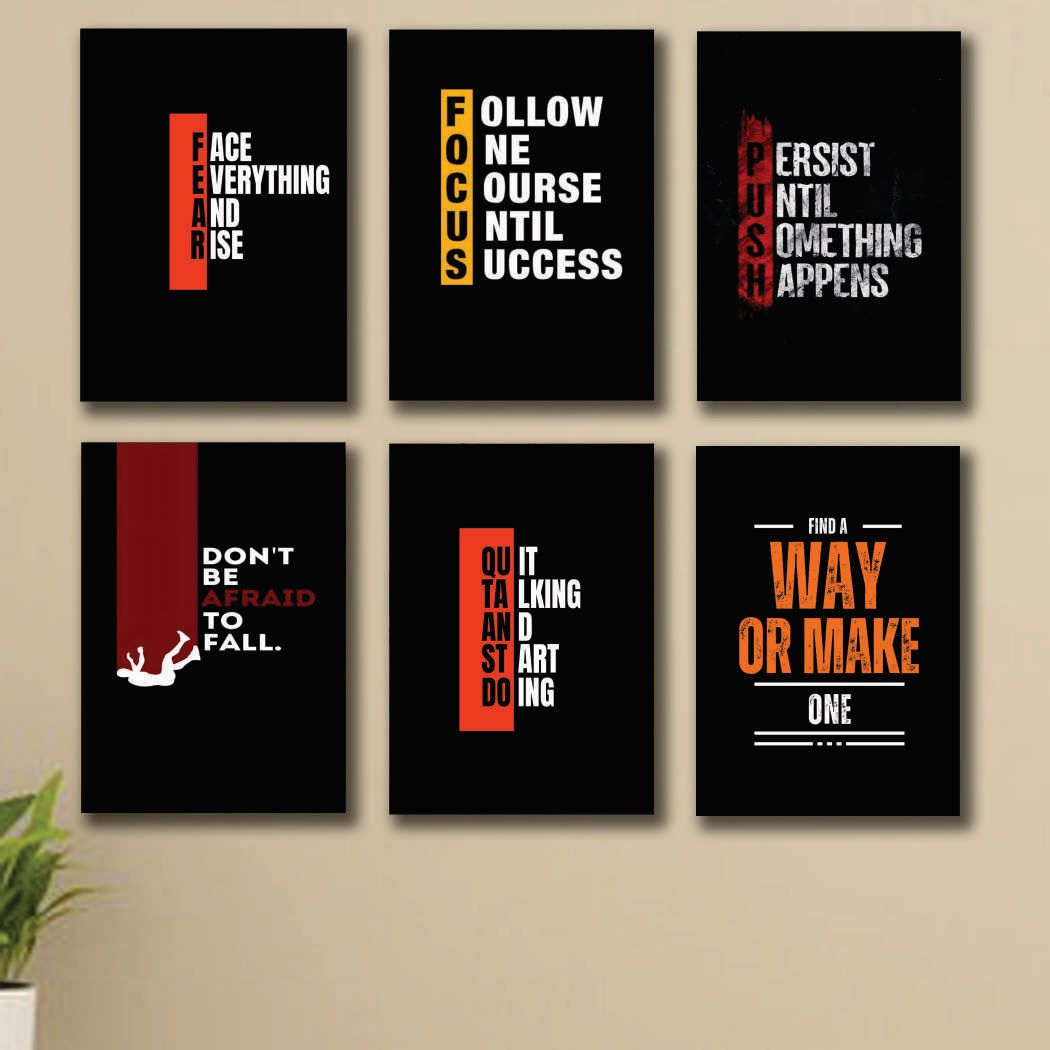 Set of 6 Premium Wall Art Photo Tiles – Modern Home Decor Sets 8x11 buy online in Pakistan