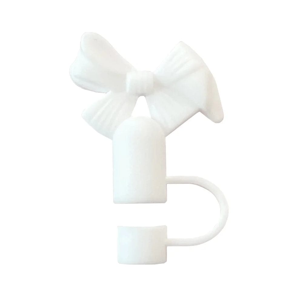 Silicone Bow Stopper Compatible with 40oz Tumbler | Reusable Spill-Resistant Straw Cover | Random Color view 4