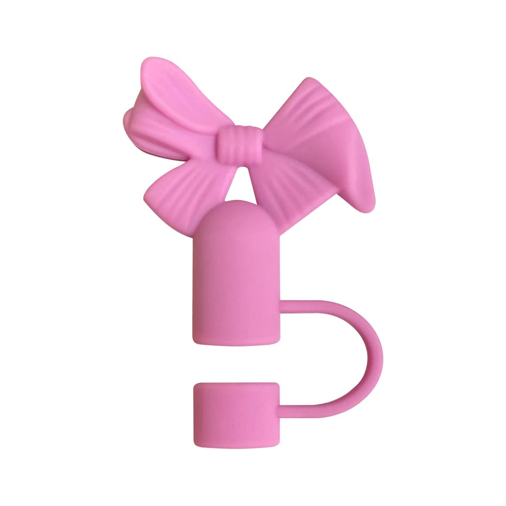 Silicone Bow Stopper Compatible with 40oz Tumbler | Reusable Spill-Resistant Straw Cover | Random Color view 5