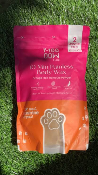Meeoow Club 10 Min Painless Body Wax Orange Hair Removal Powder for Women thumbnail 5