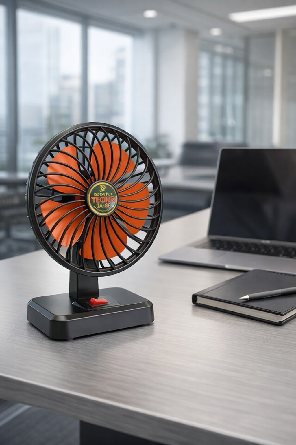 TECNO Plus GA-88 Portable AC/DC Table Fan – 12V Car & 220V Home Fan | Adjustable Mini Desk Fan for Office, Travel & Load Shedding | 8x6 Inches thumbnail 3
