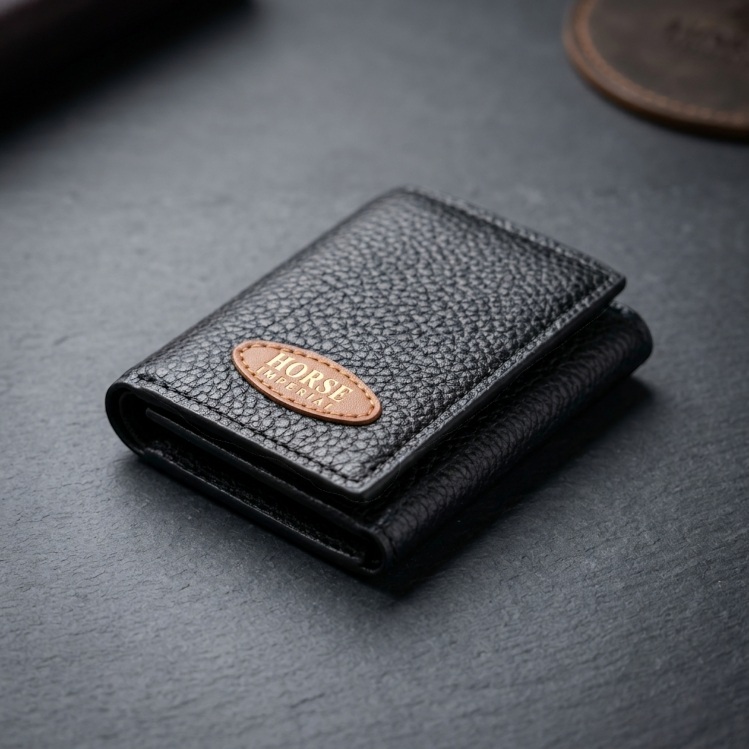 Horse Imperial Premium Tri-Fold Wallet – 10 Card Slots | Dual Cash Pockets | Zipper Pocket | Unisex Wallet