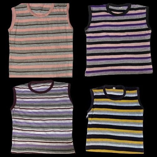Pack of 4 Kids Multi-Color Code 5 Cotton Sando Set – Super Soft Breathable Summer Sleeveless Vest for Boys & Girls