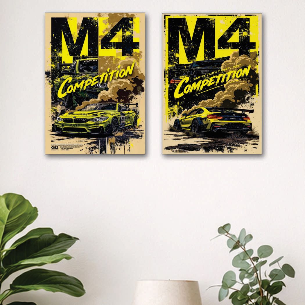 Set of 2 Premium Wall Art Photo Tiles – Modern Home Decor Sets buy online in Pakistan