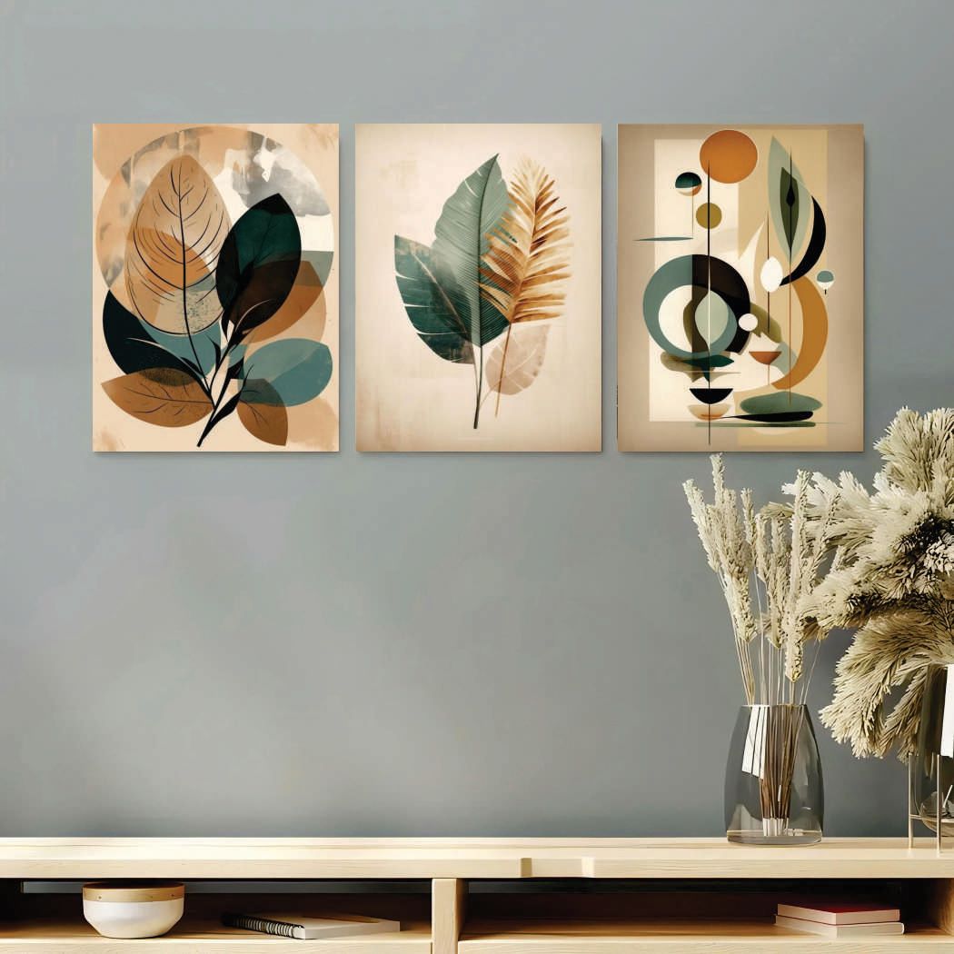 Set of 3 Premium Wall Art Photo Tiles – Modern Home Decor Sets buy online in Pakistan