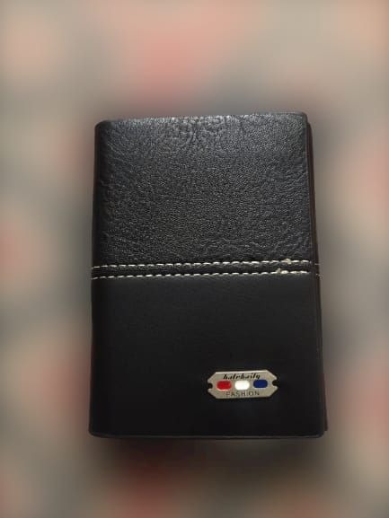 Belebaily Premium Tri-Fold Wallet for Men – 10 Card Slots, Secure Button Closure, Large Cash Pocket