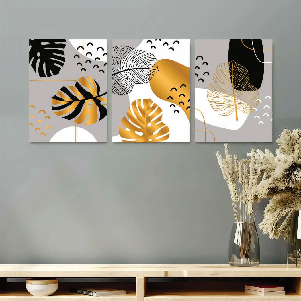 Set of 3 Premium Wall Art Photo Tiles – Modern Home Decor Sets 8x11 buy online in Pakistan
