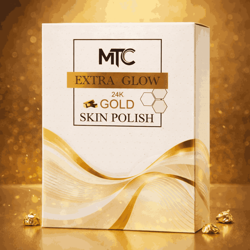 MTC International Extra Glow 24K Gold Skin Polish Kit – Professional Face & Body Brightening System buy online in Pakistan