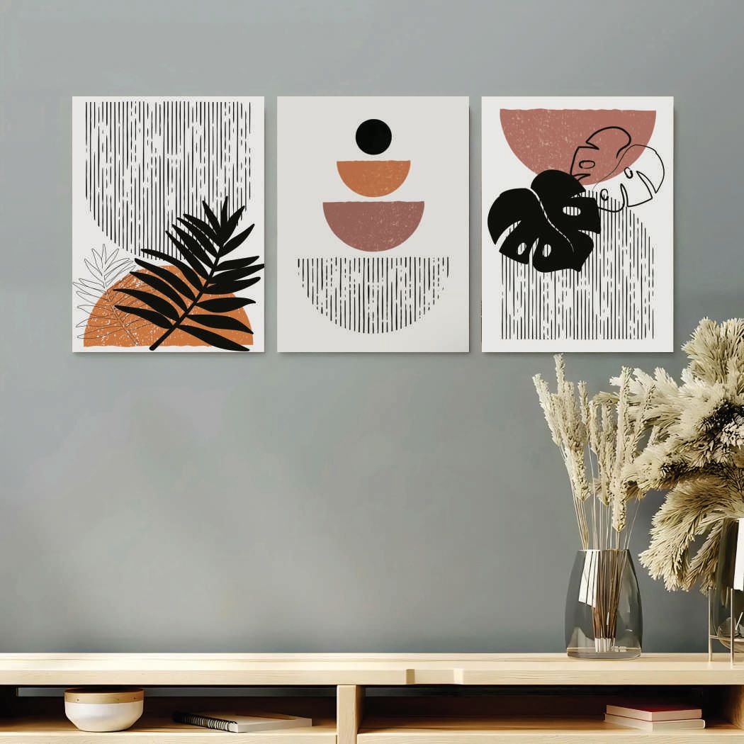 Set of 3 Premium Wall Art Photo Tiles – Modern Home Decor Sets  8x11 buy online in Pakistan