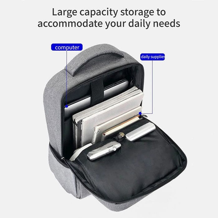 New Stylish Best Quality Laptop Bag With USB Charging Port OIWAS BP078 Expandable Large Capacity Canvas Backpack - Buy Online in Pakistan at Zenbu Store (Image 7)