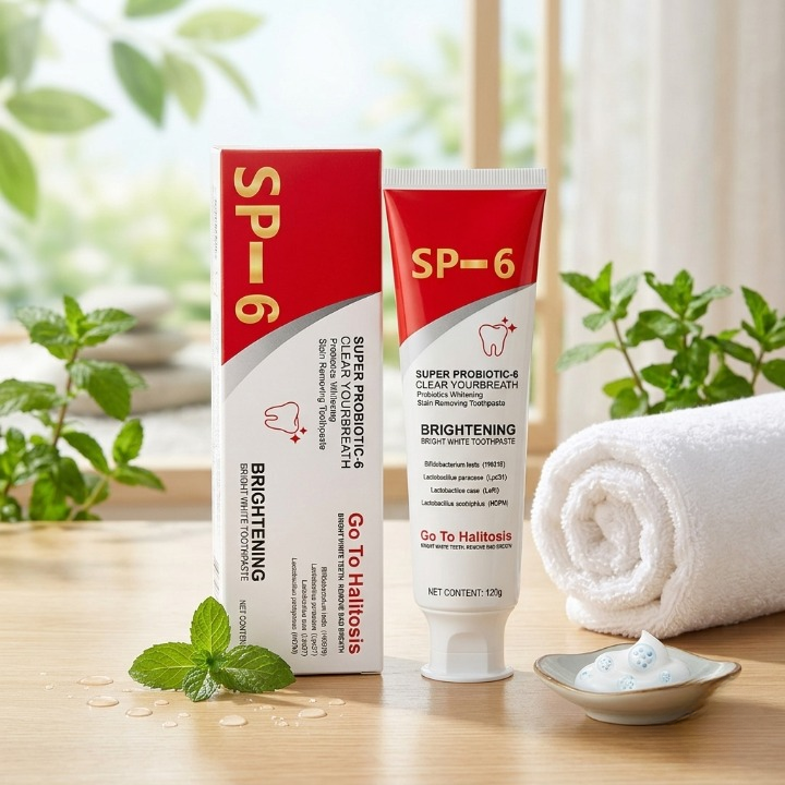 Premium SP-6 Ultra Whitening Probiotic Toothpaste – Advanced Stain Removal & Fresh Breath Oral Care buy online in Pakistan