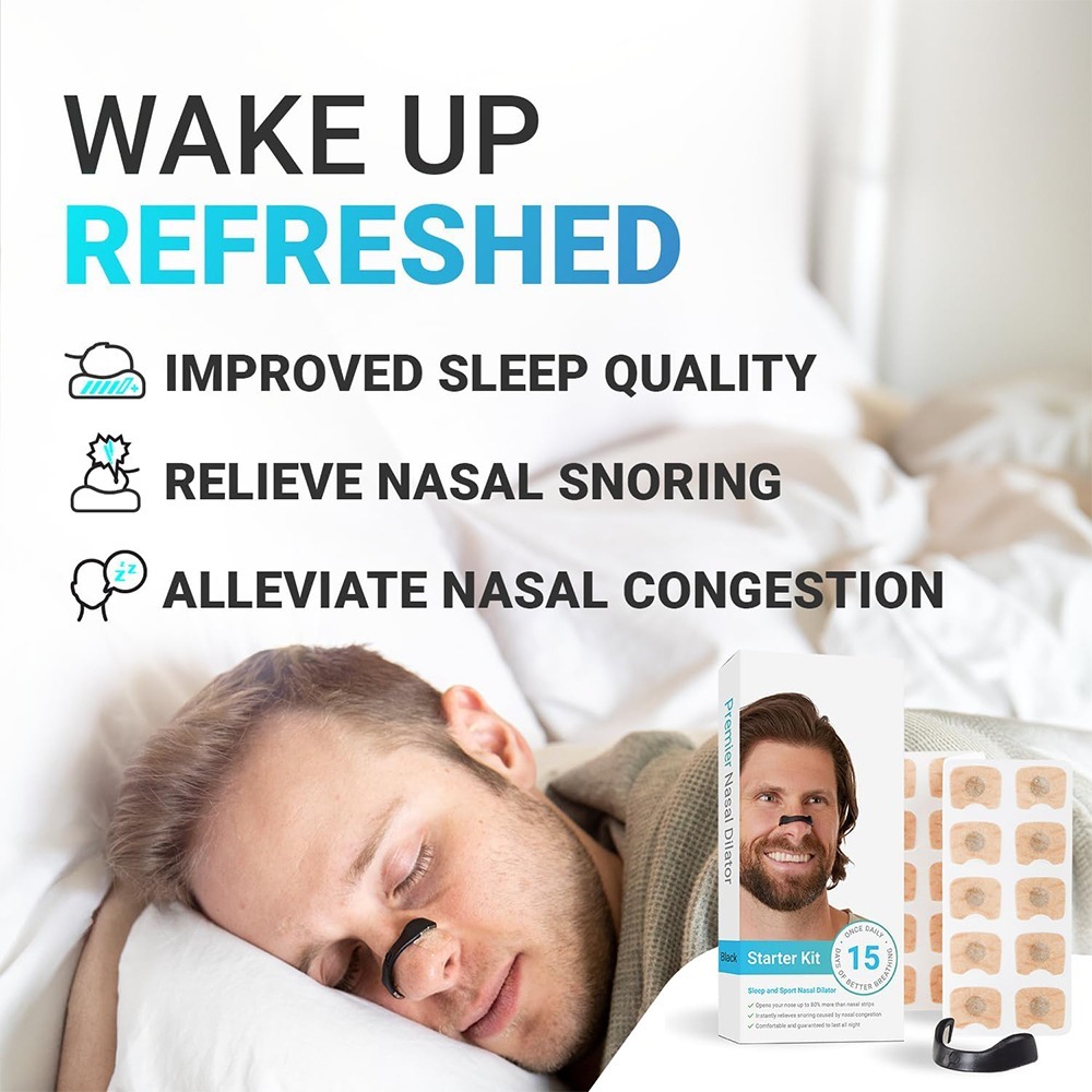 Magnetic Nasal Dilator Nose Opener Clip Strip for Breathing & Snoring Relief – Comfortable Magnetic Nose Clip Nasal Strips for Better Sleep thumbnail 4