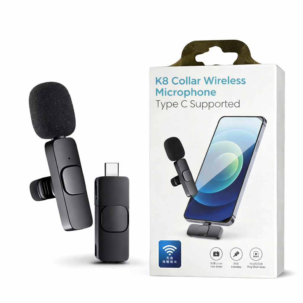 K8 Wireless Collar Microphone Type-C Supported thumbnail 3