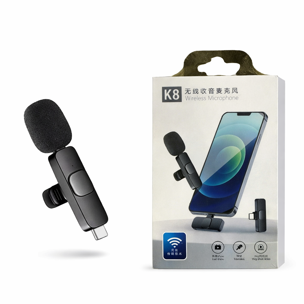 K8 Wireless Collar Microphone Type-C Supported thumbnail 2