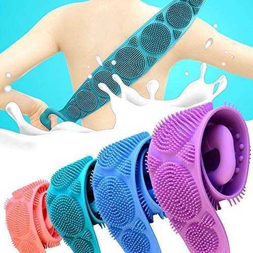 3 in 1 Silicone Bath & Skincare Value Bundle – Shower Brush, Back Scrubber & Face Cleansing Brush Set thumbnail 4