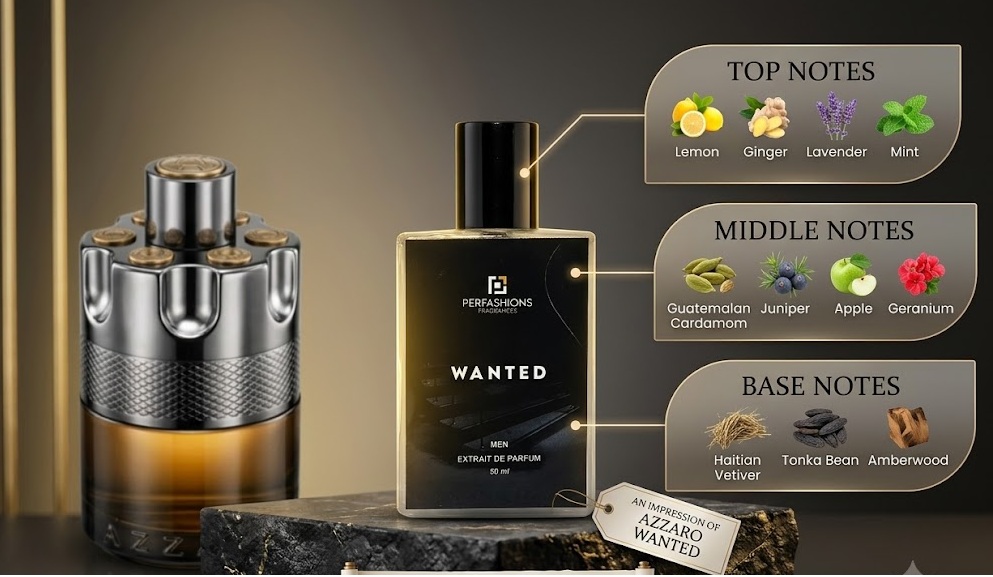 Wanted Inspired Men's Eau De Parfum (EDP) 50ML – Fresh Citrus, Spicy Cardamom & Warm Tonka Bean Long-Lasting Fragrance buy online in Pakistan