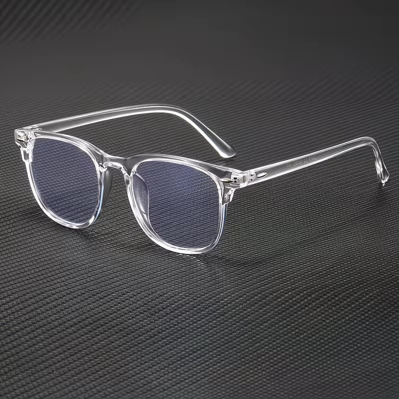 Transparent UV400 Blue Light Blocking Glasses for Men & Women | Clear Lens Computer & Mobile Eyewear | Stylish Unisex Frame with Protective Glasses Box