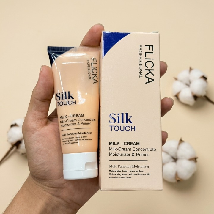 Flicka Silk Touch Milk Cream Concentrate Multi Function Moisturizer And Primer With Aloe Vera And Shea Butter 1