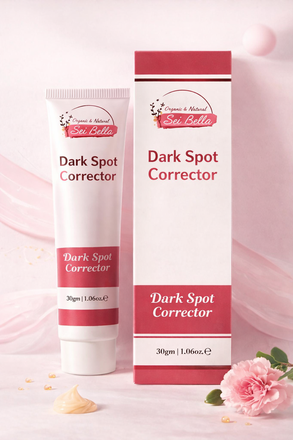 Sei Bella Intimate & Underarms Dark Spot Corrector Cream – Organic & Natural Skin Lightening Cream for All Skin Types - 30g