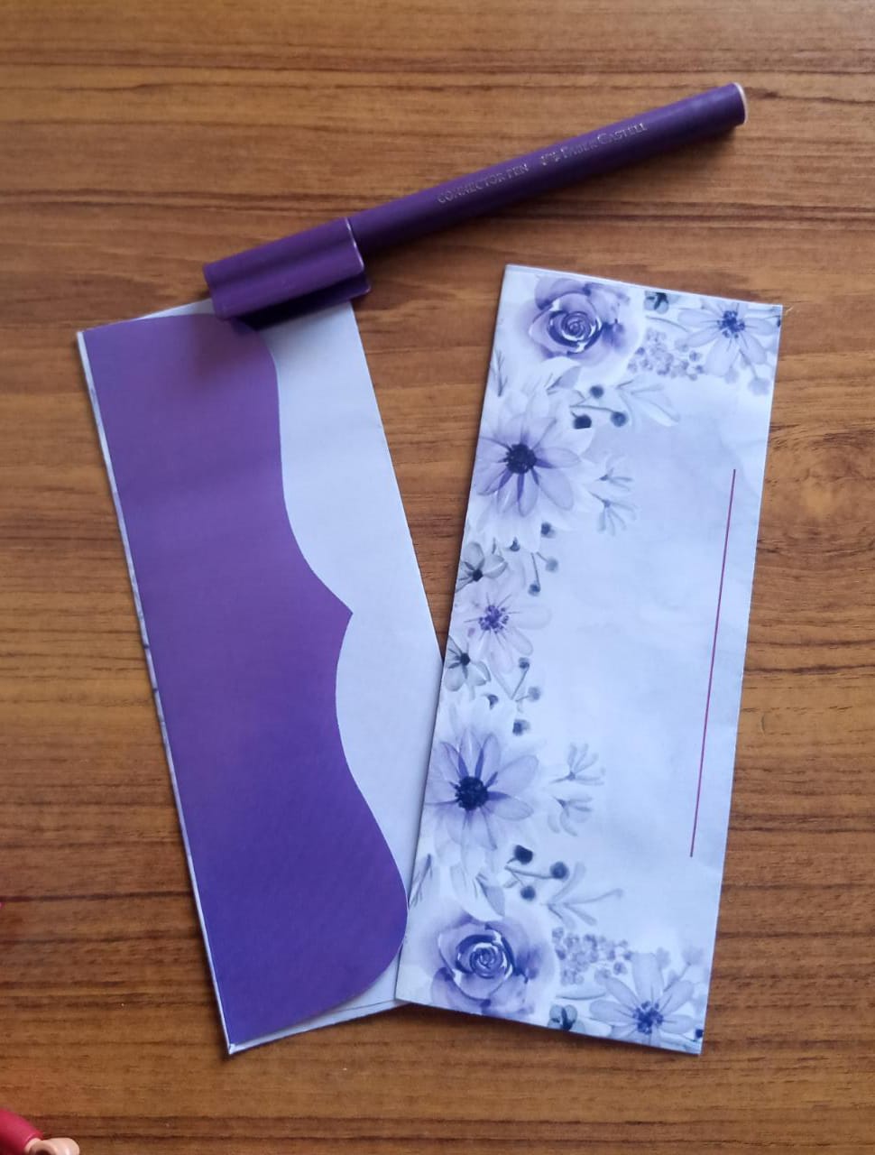 Premium Purple Floral Eidi Envelopes for Weddings & Engagements (15 Pieces) – Elegant Card Cash Pack view 3