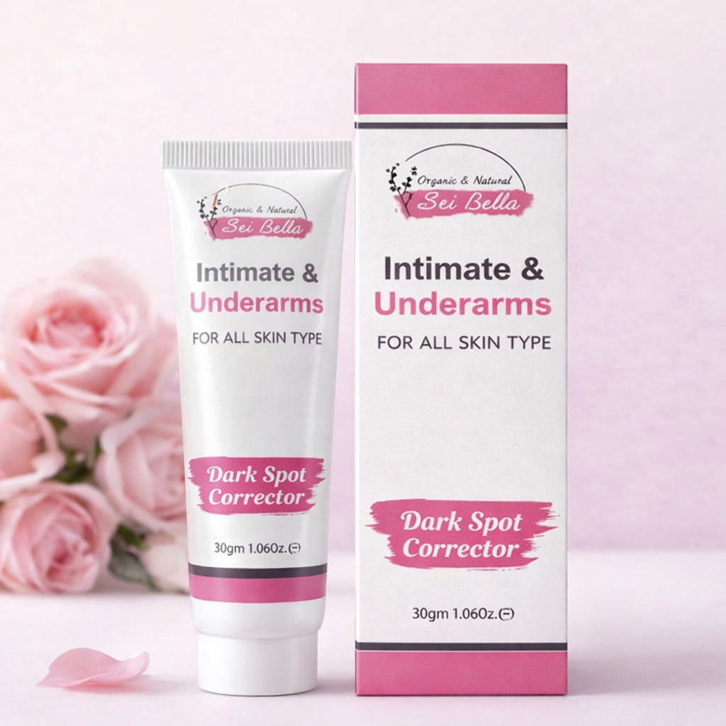 Sei Bella Intimate & Underarms Dark Spot Corrector Cream – Organic & Natural Skin Lightening Cream for All Skin Types - 30g view 3