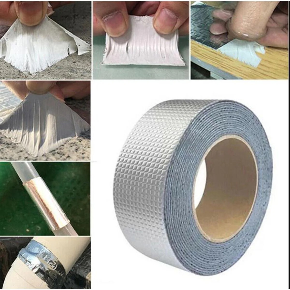 Heavy Duty Aluminum Foil Butyl Tape Waterproof Sealant For Repairing Leaks And Sealing Cracks Durable Strong Adhesive view 5