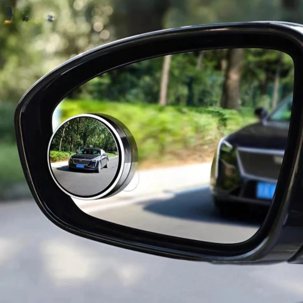 Car Blind-Spot Side Mirror Silver Frame - (2 Pc / Set) 7