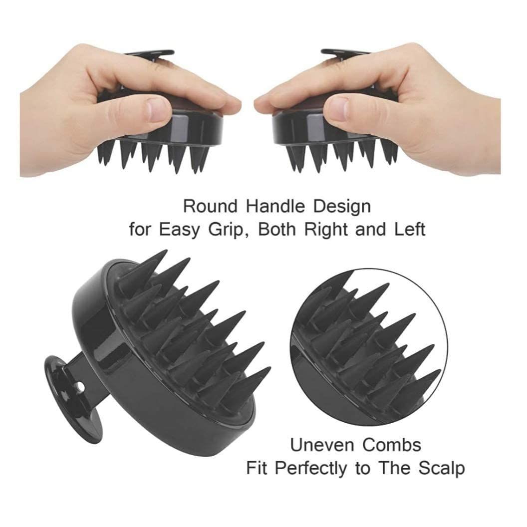 Scalp Shampoo Brush | Soft Silicone Scalp Massager & Hair Scrubber for Deep Cleansing | Wet & Dry Use (Random Color) buy online in Pakistan