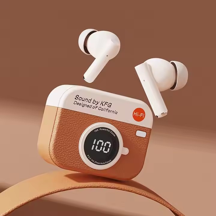 X73 TWS Wireless Earbuds Game Box Edition – True Wireless Stereo Earphones with Retro Retro Console Styling and LED Digital Battery Percentage Display - Random Color view 3
