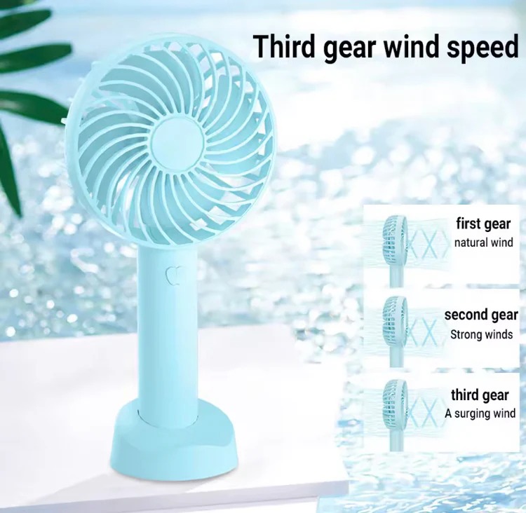 Portable Hand Fan Mini Desktop Cooling Fan Rechargeable Personal Air Fan Random Color buy online in Pakistan